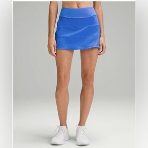 Lululemon Pace Rival Mid-Rise Skirt *Long in Pipe Dream Blue Size 8